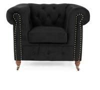 Fauteuil design en cuir luxe TV Canapé 1 place Canapé relax Lounge Club rembourré