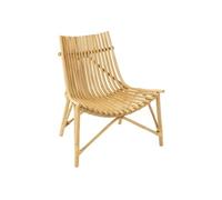 Fauteuil Design en Rotin "Margery" 84cm Naturel
