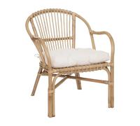 Fauteuil Design en Rotin "Neta" 77cm Naturel