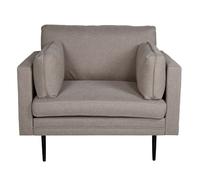 Fauteuil Design en Tissu "Boom" 110cm Marron