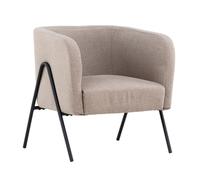 Fauteuil Design en Tissu "Rika" 70cm Beige