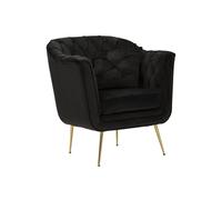Fauteuil Design Matelassé "Budapest" 91cm Noir