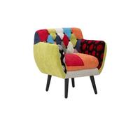 Generique – Fauteuil Patchwork «Impérial» design 78 cm Multicolore
