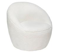 Atmosphera – Fauteuil Romi – Bouclette blanc