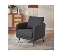 Fauteuil design - Sicaan - EMMA - Tissu Bouclette - L.71 x P.75 x H.81 cm - Gris souris