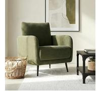 Fauteuil design - Sicaan - EMMA - Velours Côtelé - L.71 x P.75 x H.81 cm - Vert sauge