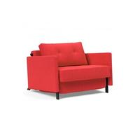 Fauteuil design SOFABED CUBED 02 ARMS convertible lit 200x90cm Elegance Red