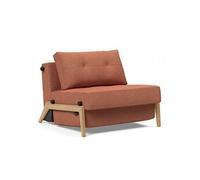 Fauteuil design SOFABED CUBED 02 WOOD convertible lit 200x90 cm Weda Rust