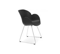 Fauteuil design TESTA BLACK 59x58x87 cm