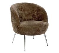 Fauteuil Design "Tildae" 71cm Marron Tonka