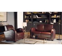 Fauteuil Designer Chaise Coussin Relax 100% Cuir Italien Lounge Télévision Nouveau