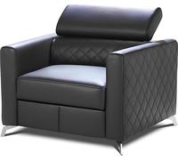 Fauteuil Designer Chaise Coussin Relex 100% Cuir Italien Lounge 1 place