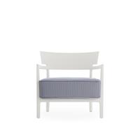Fauteuil D'extérieur CARA MAT Blanc/ Bleu