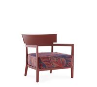Fauteuil D'extérieur CARA MAT Liberty Chile Palm, Bordeaux/laque