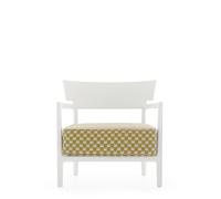 Fauteuil D'extérieur CARA MAT Liberty Obi Check Blanc/ Jaune