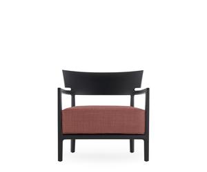 Fauteuil D'extérieur CARA MAT Noir/ Bordeaux