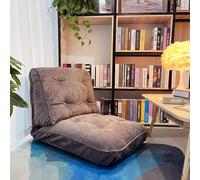Fauteuil d'intérieur réglable, pouf convertible pliable de chaise paresseuse au sol, matelas, grand canapé de sol, canapé-lit, canapé tatami, rembourrage en mousse haute densité