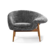 Fauteuil Droit Warm Nordic Fried Egg Gris Scandinave