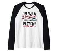 Fauteuil drôle True Crime Detective Podcast Humour Manche Raglan