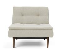 Fauteuil Dublexo Styletto bois foncé frame black steel