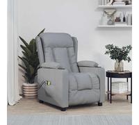Fauteuil Électrique de Massage Chaise de Relaxation Gris Foncé Tissu vidaXL