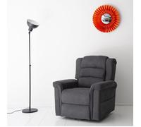 Happy Garden Fauteuil électrique inclinable Bernie – Repose-pieds, tissu gris
