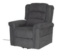 Happy Garden Fauteuil électrique inclinable Bernie – Repose-pieds, tissu gris