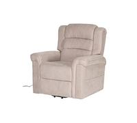 Happy Garden – Fauteuil électrique inclinable Bernie – Tissu taupe, repose-pieds