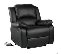 Happy Garden Fauteuil électrique inclinable CLOUD – Simili, repose-pieds – Noir