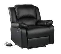Happy Garden Fauteuil électrique inclinable CLOUD – Simili, repose-pieds – Noir