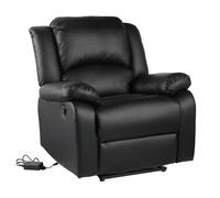 Happy Garden Fauteuil électrique inclinable CLOUD – Simili, repose-pieds – Noir