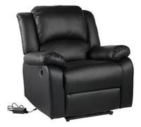 Happy Garden Fauteuil électrique inclinable CLOUD – Simili, repose-pieds – Noir
