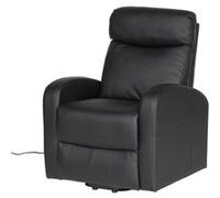 Happy Garden – Fauteuil électrique inclinable GABY – Simili noir avec repose-pieds