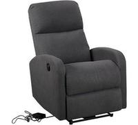 Happy Garden Fauteuil électrique inclinable RELAX Tissu avec repose-pieds Gris anthracite