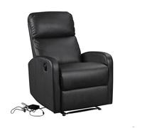 Happy Garden Fauteuil électrique Relax – Simili noir, inclinaison électrique et repose-pieds