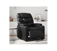 Vidaxl Fauteuil Inclinable Électrique Noir Similicuir Noir
