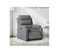vidaXL Fauteuil inclinable électrique 3204957 – Chaise de relaxation, tissu gris foncé