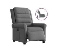 vidaXL Fauteuil électrique réglable tissu gris foncé Gris G