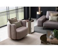 Fauteuil élégant Salon Rose Bois Moderne Canapé Lounge Club Meubles