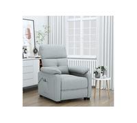 Vidaxl Fauteuil Inclinable Électrique Gris Clair Tissu