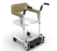 Fauteuil Élévateur De Transfert De Patient, Fauteuil De Douche Roulant, Fauteuil Roulant De Rééducation en Maison De Retraite, Portant 130 Kg, 9 Niveaux De Hauteur Réglables, Facile À Transporter, B