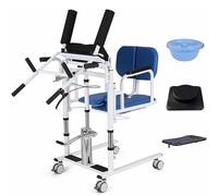 Fauteuil élévateur hydraulique 4 en 1 pour la douche et le transport - Fauteuil roulant réglable en hauteur