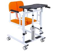 Fauteuil élévateur hydraulique pour patient avec coussin de siège divisé à 180° pour soins infirmiers à domicile et salle de bain