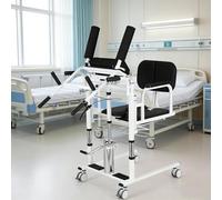 Fauteuil élévateur pour patient âgé, dispositif de transfert de mobilité avec sangles et bassin de lit, idéal pour une assistance à mobilité réduite à la maison ou dans un établissement de soins