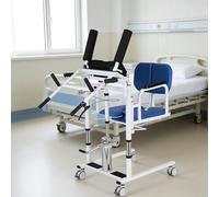Fauteuil élévateur pour patient âgé, dispositif de transfert de mobilité avec sangles et bassin de lit, idéal pour une assistance à mobilité réduite à la maison ou dans un établissement de soins