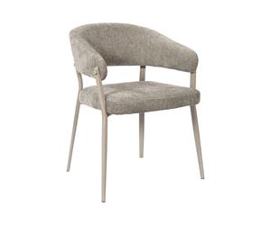 Fauteuil Elio en tissu - Couleur taupe