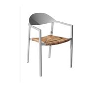 Fauteuil de jardin empilable aluminium et résine synthétique - Bage