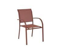 Fauteuil empilable Piazza Hespéride acajou