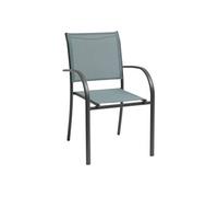 Fauteuil empilable Piazza Hespéride jade/graphite