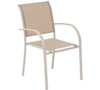 Fauteuil empilable Piazza Hespéride lin/argile - Lin Lin/argile